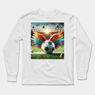 Flying Football Long Sleeve T-Shirt